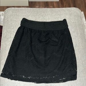 Elegant Black Lace Skirt